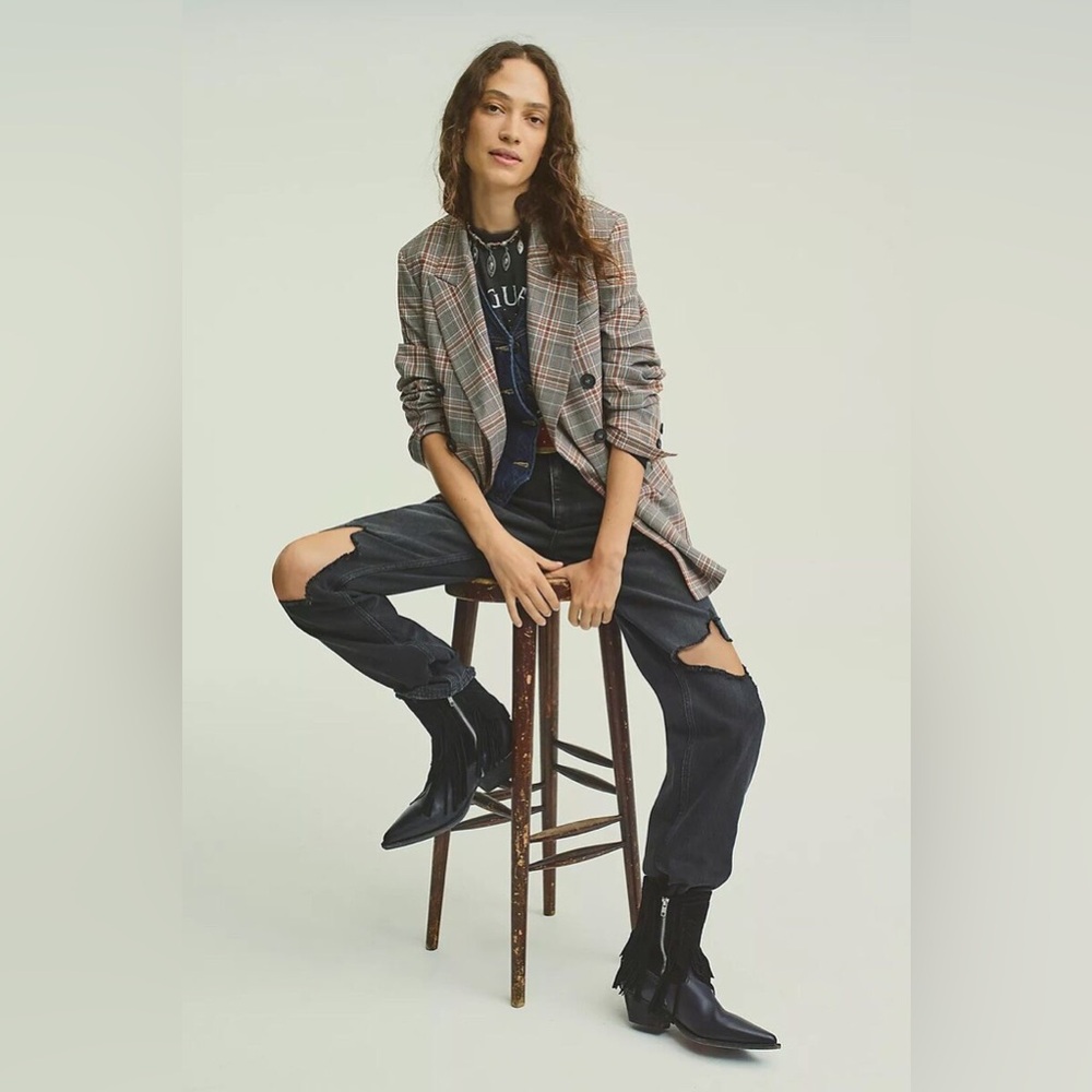 🆕 FREE PEOPLE | LAWLESS FRINGE WESTERN BOOT | BLACK | SIZE: 8 - Picture 11 of 13